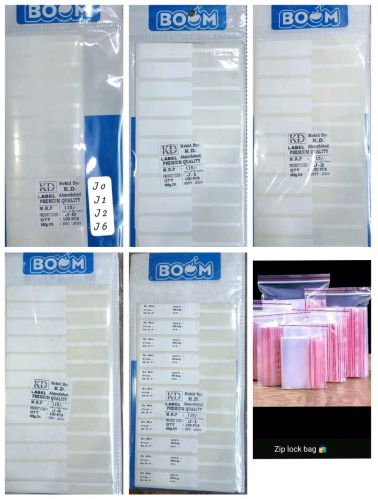 Plain Plastic Jewellery Tag Label, Packaging Type : White