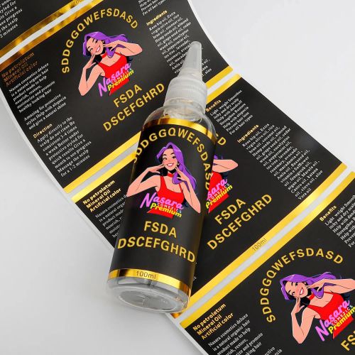 Glossy Lamination Polyester Plain Foil Labels, Label Shape : Flat