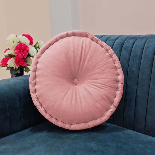 Positiva Wool Velvet Chair Pad Cum Cushion Seat Multi Sizes