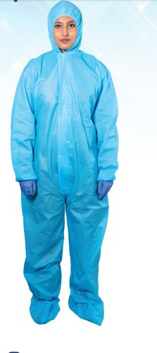 Plain Polypropylene Disposable Coverall Dangri Suit, Color : Blue