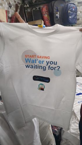 Simple Collar Silk Bulk Multicolor Custom Printed T-shirt