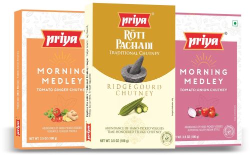 Chutneys, Brand Name : Priya, Form : Paste