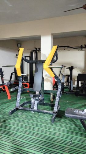 Mild Steel Manual Chest Press Hammer Machine, Color : Black