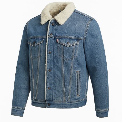 Mens Winter Denim Jacket L, Packaging Type : Poly Bag