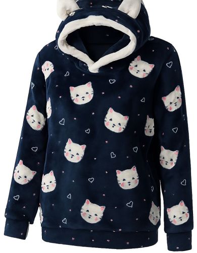 Plain Cotton Premium Women Fleece Pullover S, XL, XXL