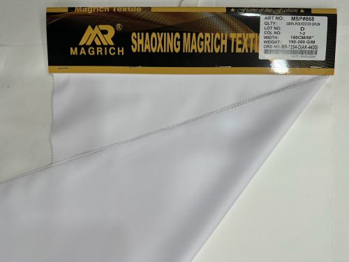 190 G/m Polyester Spun Fabric, Width : 150cm +/- 5cm