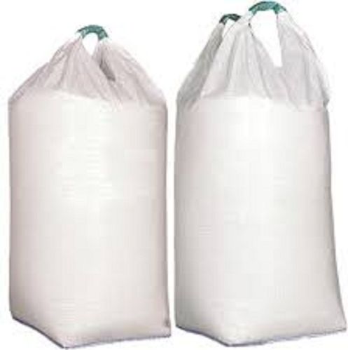 Plain Polypropylene (PP) One Two Loop Fibc Bag, Color : White