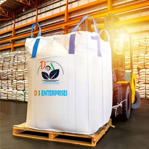 Plain Polypropylene Cross Corner PP Jumbo Bag, Color : White