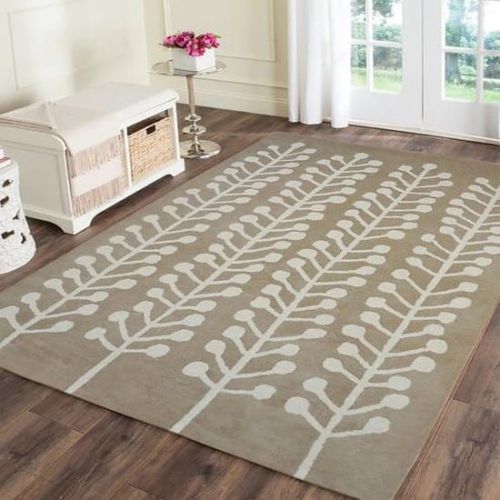 Smooth Woolen Printed Fancy Hand Tufted Carpet for Home, Office, Hotel