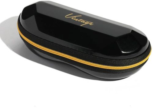 Black Designer Hard Zipper Case