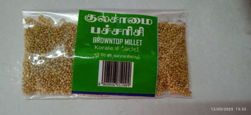 Natural Unpolished Browntop Millet, Packaging Type : Plastic Bag
