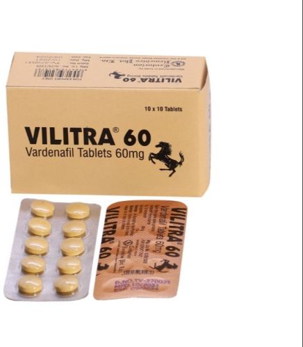 Vilitra 60 Vardenafil Tablets, Packaging Type : Box