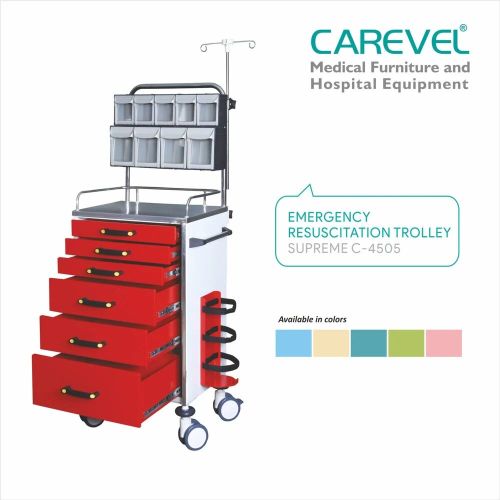Carevel C 4505 Supreme Emergency Resuscitation Trolley