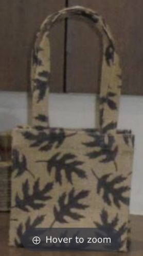 Printed Laminated Jute Bag, Color : Brown, Closure Type : Open