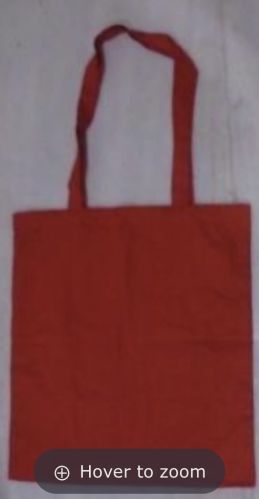 Self Handle Red Laminated Canvas Fabric Bag