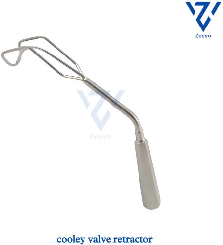 Polished Stainless Steel Cooley Mitral Valve Retractor