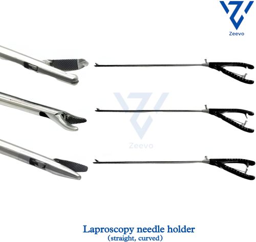 Stainless Steel Laparoscopic Needle Holder, Brand Name : Zeevo