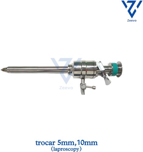 Polished Stainless Steel Laparoscopic Trocar, Brand Name : Zeevo