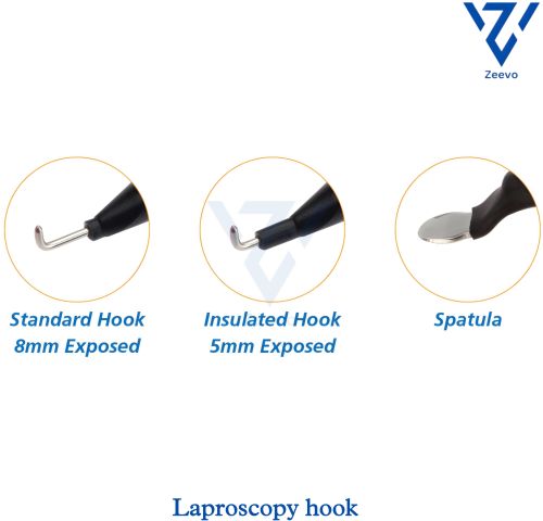 Stainless Steel Laparoscopic Hook, Brand Name : Zeevo