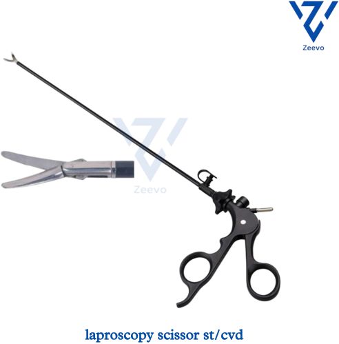 Stainless Steel Laparoscopic Straight Scissor