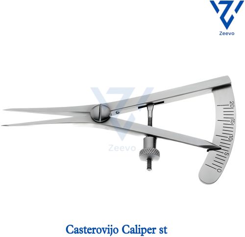 Stainless Steel Straight Curve Castroviejo Caliper Standard