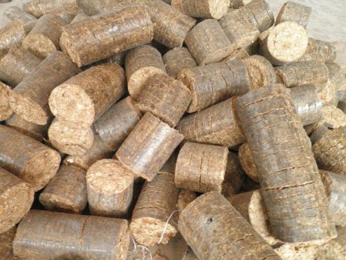 Mustard Husk Hard Biomass Briquette 90mm