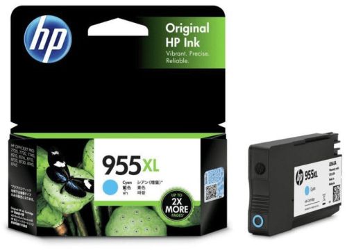 HP Officejet 955XL Cyan Ink Cartridge (L0S63AA)