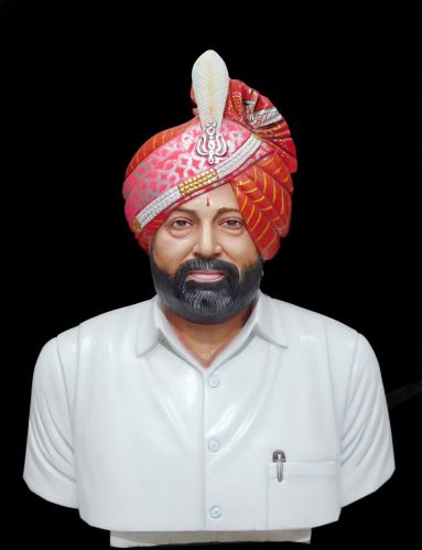 Realistic Marble Human Bust Statue, Color : White for Home Decor