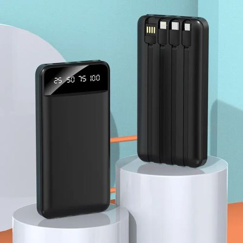 20000mah 4 In1 Power Bank, Color : Black