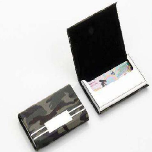 Camouflage Pattern Stainless Steel Business Card Holder