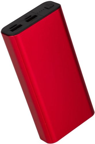 Red 10000mah Li Polymer Power Bank for Travel, Office, Everyday Use