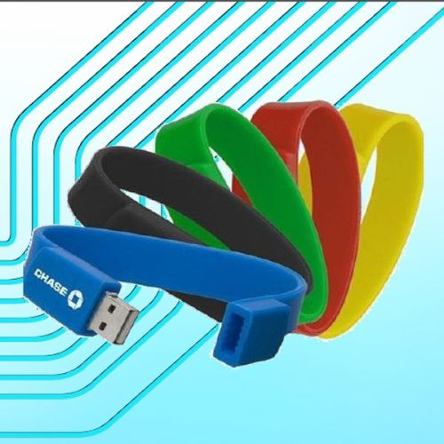 Silicone Wrist Band Pen Drive, Capacity : 16GB