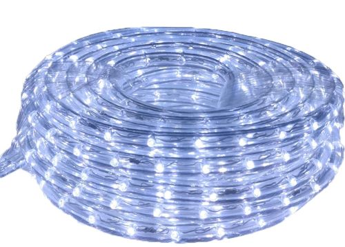 Plastic CW 30m Rope Light, Color : Cool White, Length : 30mm