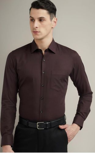 Plain Cotton Formal Shirts Xl, Xxl, Technics : Embroidery Work