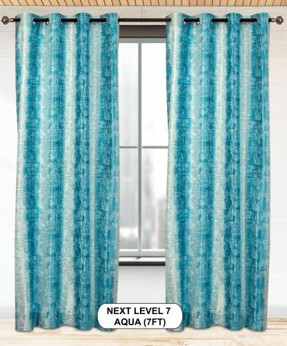Polyester Printed Next Level 07 Aqua Curtains