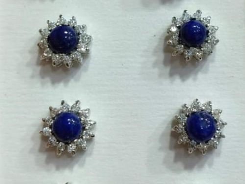 925 Sterling Silver Stone Beads Ladies Earrings