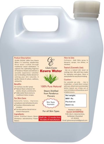 Glamessenz Floral Water / Kewra Water 100ml, 120ml, 700ml, 1L