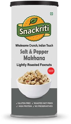 Snackriti Salt & Pepper Makhana – Classic, Crisp & Delicious