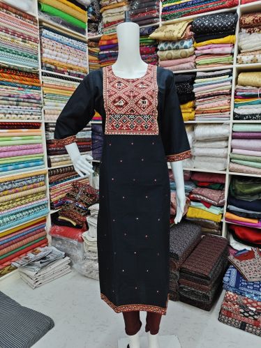 Cotton Embroidered Kurti L, XL, XXL, Xxxl, 4XL