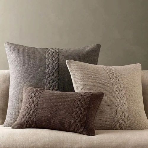 Tasiyah Plain Sofa Cotton Cushion Set for Home