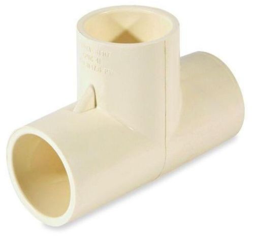 CPVC Pipe Fitting Tee, Connection : Socket Or Threaded Ends