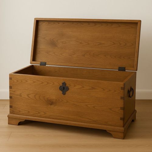 Plain Rectangular Wooden Storage Box, Color : Brown
