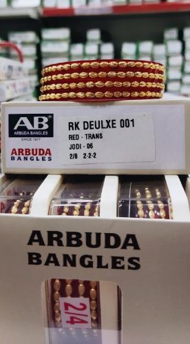 Polished Rk Deluxe Trance Glass Bangles Party Wear, Festive Wear