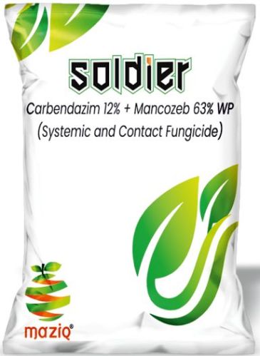 Carbendazim 12% + Mancozeb 63% WP, Brand Name : Soldier