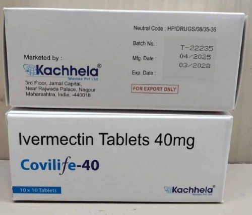 Covilife 40mg Ivermectin Tablets, Color : White