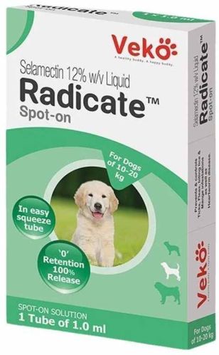 2..6 TO 7.5 Kg Radicate Spot On Selamectin Solution Veterinary Medicines