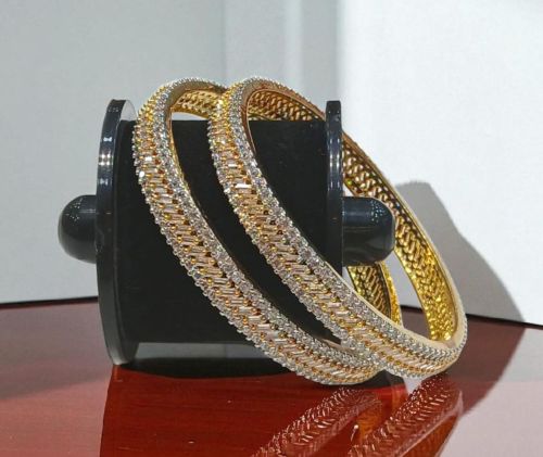 AD Baguette Bangles Daily & Ethnic Wear Sleek Traditional