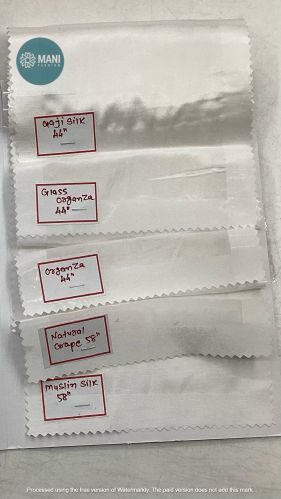 Mani Fashion Viscose Muslin Fabric, Color : White