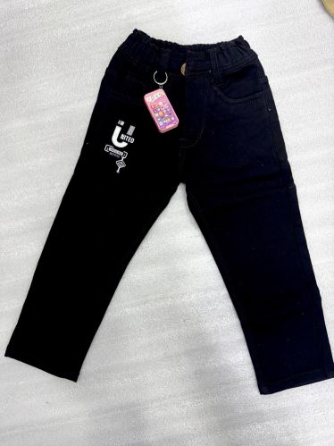 Black Stretchable Boys Denim Jeans Casual Wear 22x30