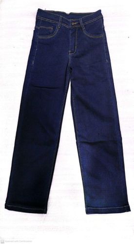 Blue Straight Fit Stretchable Girls Denim Jeans